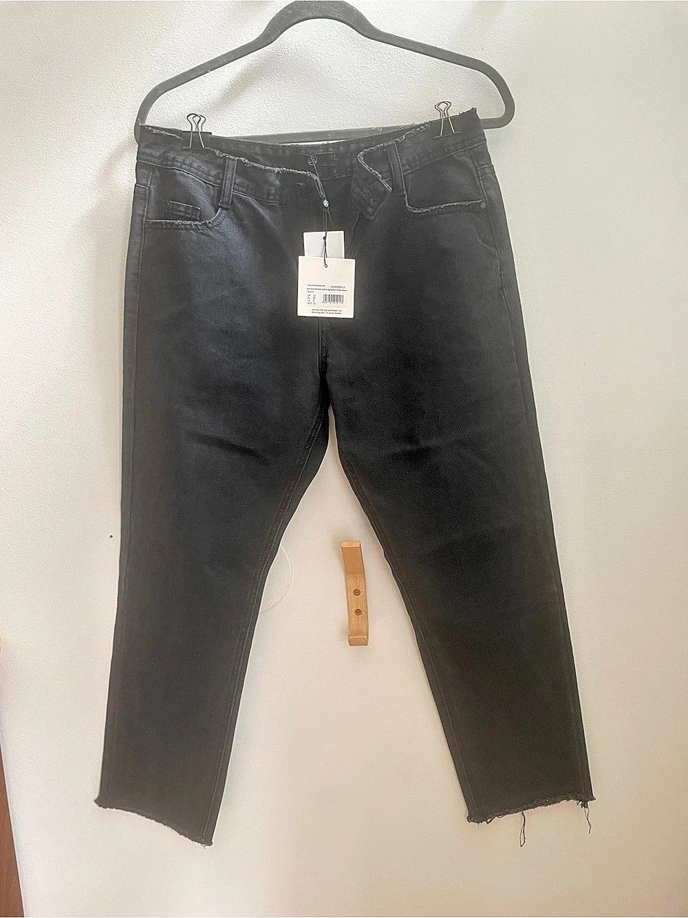 Missguided Cropped Black Jeans NWT